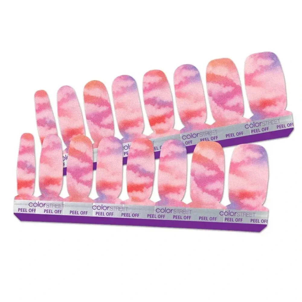 *Retired* Color Street: Painted Dawn | Pastel Pink Clouds Watercolor Purple - Picture 12 of 12